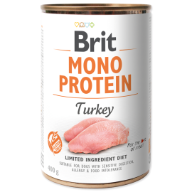 BRIT MONO PROTEIN Curcan, Conserva Hrana Umeda Monoproteica Caine, Digestie Sensibila | Alergii,  (pateu)  400g