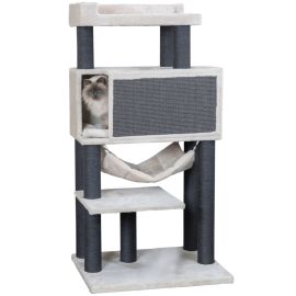 MACIEL XXL Ansamblu de Joaca si Relaxare Pentru Pisici Mari, Gri, 78x58cm | Inaltime 155cm