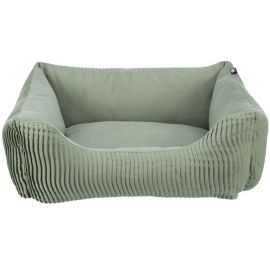 Culcus Pentru Caini sau Pisici, MARLEY, Poliester Verde Salvie, Saltea Nedetasabila, 60x50cm