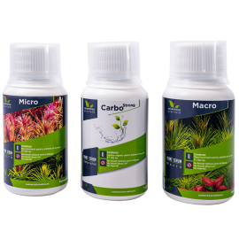 Micro-Carbo-Macro PLANT SERUM, Pachet Fertilizanti Pentru Plante de Acvariu 3x100ml