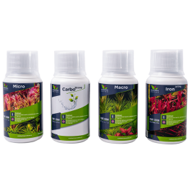 Micro-Macro Fier-Carbo PLANT SERUM, Pachet Complet Fertilizanti Pentru Plante de Acvariu, 4x100ml