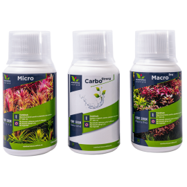 Micro-Macro-Pro Carbo PLANT SERUM, Pachet Fertilizanti Pentru Plante de Acvariu, 3x100ml