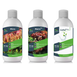 Micro-Macro-Pro Carbo PLANT SERUM, Pachet Fertilizanti Pentru Plante de Acvariu, 3x500ml