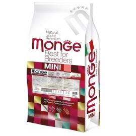 MONGE Best For Breeders Mini Puppy & Junior, cu Miel si Orez, Hrana Uscata pentru Caini Juniori Talie Mica, 7.5kg 