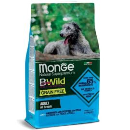 MONGE BWild Grain Free Adult All Breeds, cu Ansoa si Cartofi, Hrana Uscata Fara Cereale Pentru Caini, 2.5kg