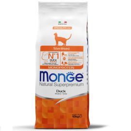 MONGE Natural Superpremium Cat Adult Sterelised, cu Rata, Hrana Uscata Monoproteica Pentru Pisici Adulte Sterliizate, 10kg