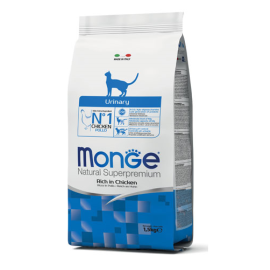 MONGE Natural Superpremium Cat Adult Urinary, cu Pui, Hrana Uscata Pentru Pisici Adulte, Protectia Aparatului Urinar, 1.5kg