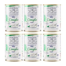 MONGE Special Dog Excellence Mini, cu Iepure, Set Conserve Hrana Umeda Pentru Caini Talie Mica, 6x400g