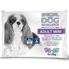 MONGE Special Dog Excellence Medium, cu Vita si Vanat, Set Plicuri Hrana Umeda Pentru Caini, 4x100g