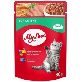 MY LOVE Kitten, Plic Hrana Umeda, cu Pui, Pentru Pisici Junioare, 100g