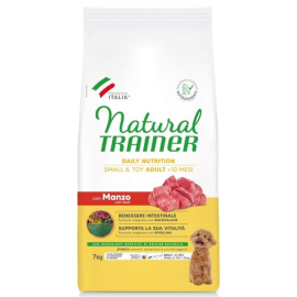 NATURAL TRAINER Sensitive Dog Mini Adult, cu Vită, Hrană Super Premium pentru Câini Adulți de Talie Mică, cu Digestie Sensibilă, 7kg
