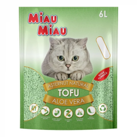 Asternut Igienic Tofu Pentru Pisici cu Miros de Aloe Vera, 6L