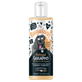 BUGALUGS Oatmeal, Sampon Vegan Pentru Caini cu Ovaz Coloidal, Aroma de Cocos si Lime, Pentru Orice tip de Blana, 250ml