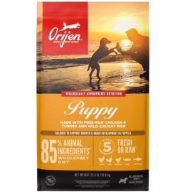ORIJEN Puppy, cu Pui si Curcan, Hrana Uscata Fara Cereale Pentru Caini Juniori, 6kg