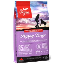 ORIJEN Puppy Large Breed, cu Pui si Curcan, Hrana Uscata Fara Cereale Pentru Caini Juniori Talie Mare, 11.4kg