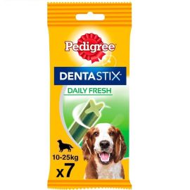 PEDIGREE DentaStix Daily Fresh, cu Extract de Ceai Verde, Recompensa Pentru Caini de Talie Medie, Batoane 7buc