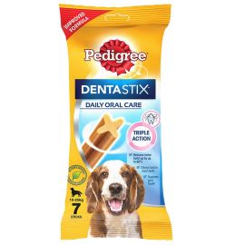PEDIGREE DentaStix Daily Oral Care, Recompensa Pentru Caini de Talie Medie, Batoane 7buc