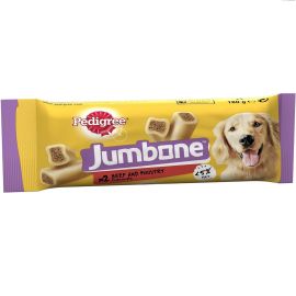 PEDIGREE Jumbone Medium, Recompensa de Ros Pentru Caini, cu Vita si Pasare, 2buc