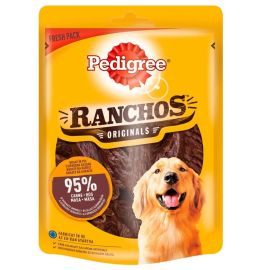 PEDIGREE Ranchos, Recompense Pentru Caini, Fasii Uscate cu Aroma de Pui, 70g