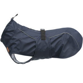Pelerina de Ploaie Pentru Caini Be NORDIC HUSUM, Albastra, Captusita, Marime XL, Lungime Spate 70cm