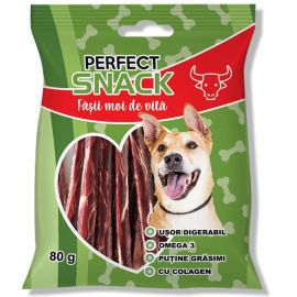 PERFECT Snack, Recompense Pentru Caini, Fasii Moi cu Carne de Vita, 80g