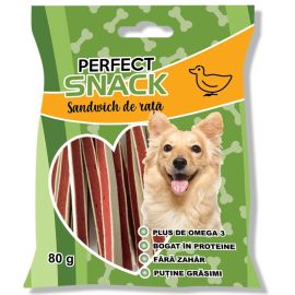 PERFECT Snack, Recompense Pentru Caini, Sandwich de Rata, 80g