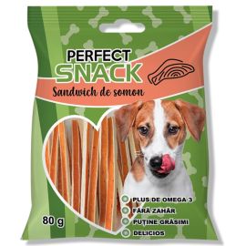 PERFECT Snack, Recompense Pentru Caini, Sandwich de Somon, 80g