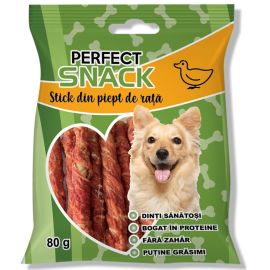 PERFECT Snack, Recompense Pentru Caini, Stick cu Piept de Rata, 80g