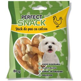 PERFECT Snack, Recompense Pentru Caini, Stick de Pui cu Calciu, 80g