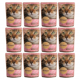 PETKULT Cat Adult, cu Pui, Plic Hrana Umeda Fara Cereale Pentru Pisici 100g