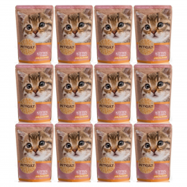 PETKULT Kitten, cu Curcan, Plic Hrana Umeda Fara Cereale Pentru Pui de Pisica 100g