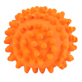 CHUCKLE CITY Jucarie Pentru Caini, Minge Tip Arici din Latex cu Sunet, 4cm
