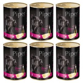 PIPER Animals, cu Burta de Vita, Set Conserve Hrana Umeda Pentru Caini, 6x400g