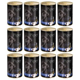PIPER Animals, cu Cod, Set Conserve Hrana Umeda Pentru Caini, 12x400g