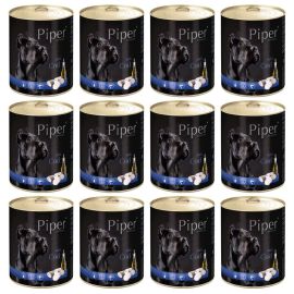 PIPER Animals, cu Cod, Set Conserve Hrana Umeda Pentru Caini, 12x800g