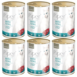 Hrana Umeda Pisici Sterilizate PIPER CAT  cu Ton 400g