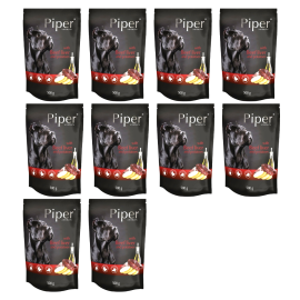 PIPER Dog Adult, cu Ficat de Vita si Cartofi, Set Plicuri Hrana Umeda Pentru Caini 10x500g