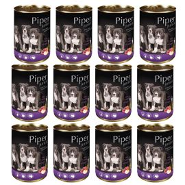 PIPER Dog Junior, cu Vitel si Mere, Set Conserve Hrana Umeda Pentru Caini 6x400g