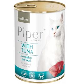 Hrana Umeda Pisici Sterilizate PIPER CAT  cu Ton 400g