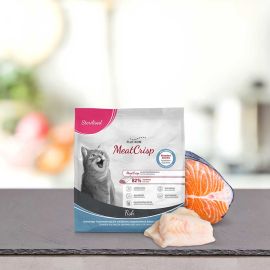 PLATINUM MeatCrisp Sterelised, cu Peste, Hrana Uscata Pentru Pisici Sterilizate, 400g
