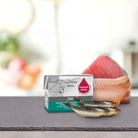 PLATINUM Menu Adult, cu Peste, Hrana Umeda Pentru Caini 90g