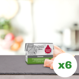 PLATINUM Menu Adult, Pui, Bax Hrana Umeda Pentru Caini, 6x90g