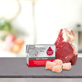 PLATINUM Menu Adult, Vita si Pui, Hrana Umeda Pentru Caini 90g