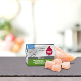 PLATINUM Menu Puppy, cu Pui, Hrana Umeda Pentru Caini Juniori 90g