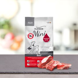 PLATINUM NATURAL Adult Mini, cu Vita, Hrana Uscata Pentru Caini Adulti de Talie Mica, 900g