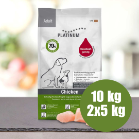 PLATINUM Natural Pet Food & Care Adult, cu Pui, Hrana Uscata Caini, 10Kg(2x5kg)