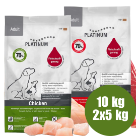 PLATINUM Natural Pet Food & Care Adult Duo Mix, Pui si Vita, Hrana Uscata Pentru Caini 10kg (5kg Vita si Cartofi | 5kg Pui si Orez)