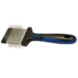 SHOW TECH Twin Flex Small, Perie Slicker Profesionala, Dubla, cu Cap Flexibil, Ideala Pentru Orice Tip de Blana Caine | Pisica