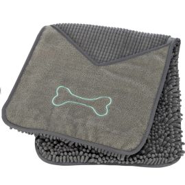Prosop Pentru Caini si Pisici, Superabsorbant si cu Buzunare Pentru Maini, 78x32cm