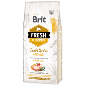 BRIT FRESH Chicken Natural Holistic, Adult, Pui si Cartofi, Hrana Uscata Caine, 12kg